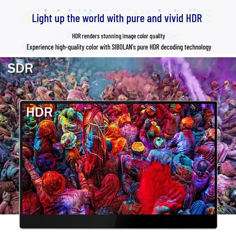 15.6" 4K Touch Portable Gaming Monitor with Built-in Battery for PS4 and Switch