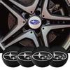 4 Stück 56mm Radnabenkappen Aufkleber für Subaru Forester Outback XV Impreza WRX BRZ Legacy Levorg STI etc. Legierung