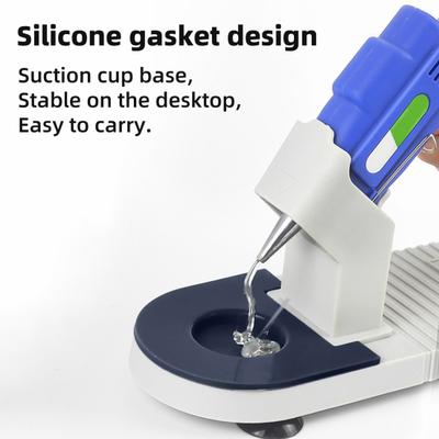 Hot Melt Glue Sprayer Base Stand with Suction Cup Portable Compact Design Universal Hot Melt Tool Holder Base for Crafting