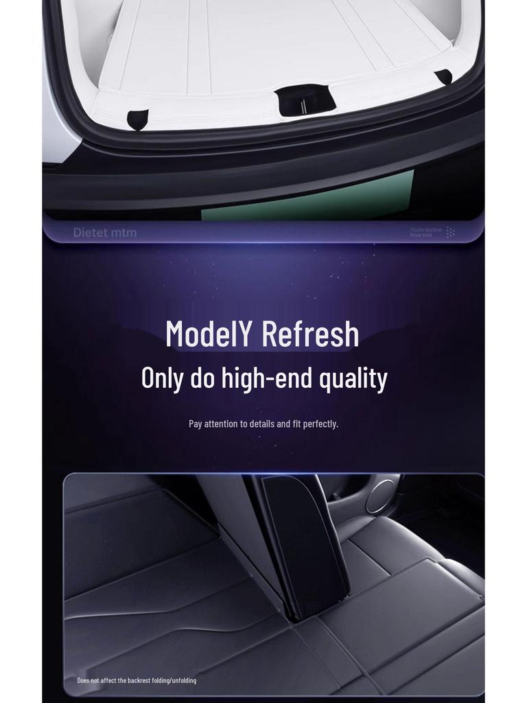 Mata Bagażnika Tesla Model Y 2025 - Pełne Pokrycie, Akcesorium do Wnętrza Samochodu