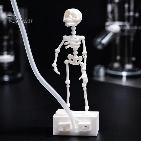 Decorazione Atmosferica per Acquario di Halloween Scheletro Danzante, Scheletro Mobile con Articolazioni Azionato da Bolle, Ornamento Subacqueo Horror, Realistico
