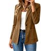 Women's Fashion Color Long Sleeve Versatile Casual Jacket for Work and Daily Wear