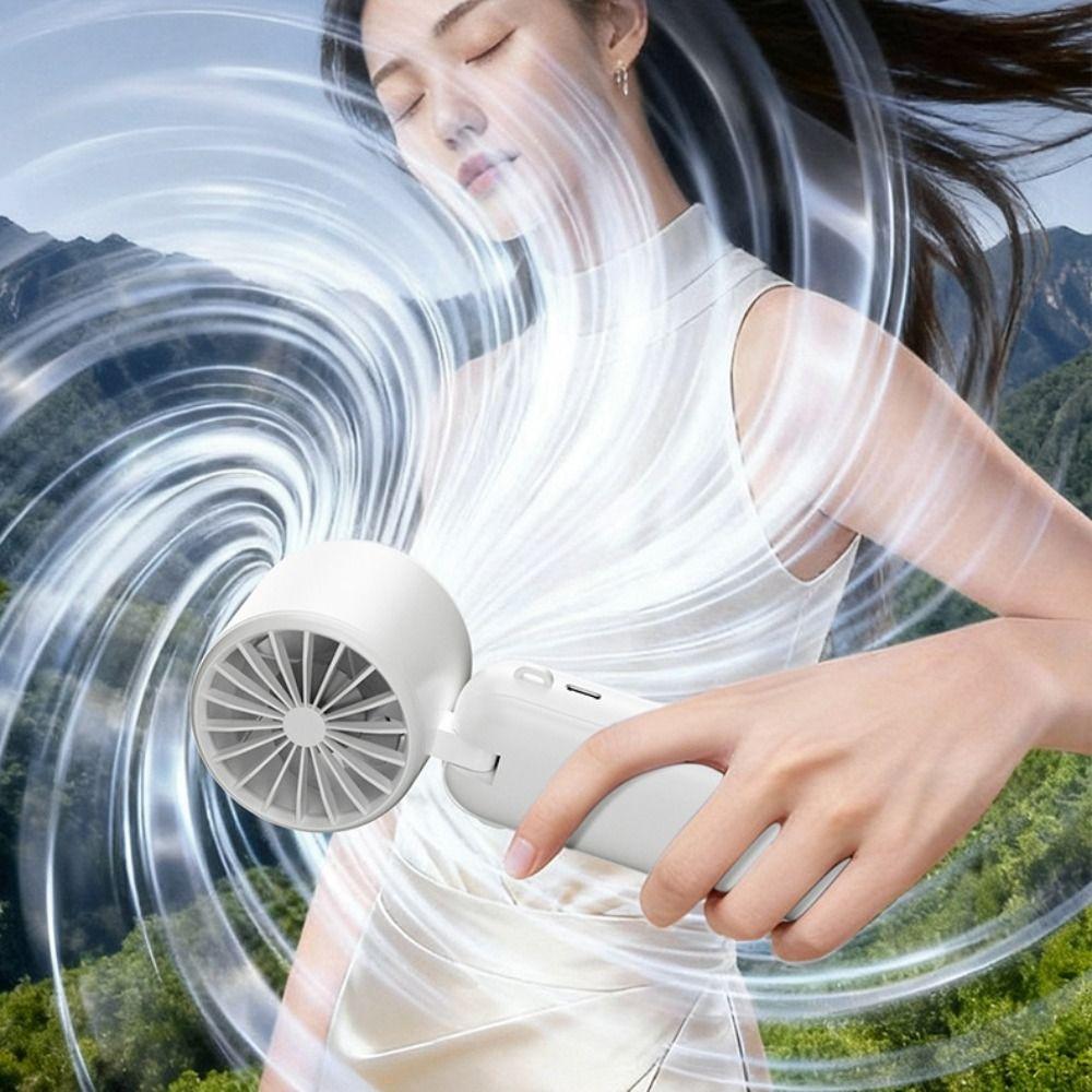 Semiconductor Cooling Mini Handheld Fan USB Rechargeable Small Electric Fan Gift