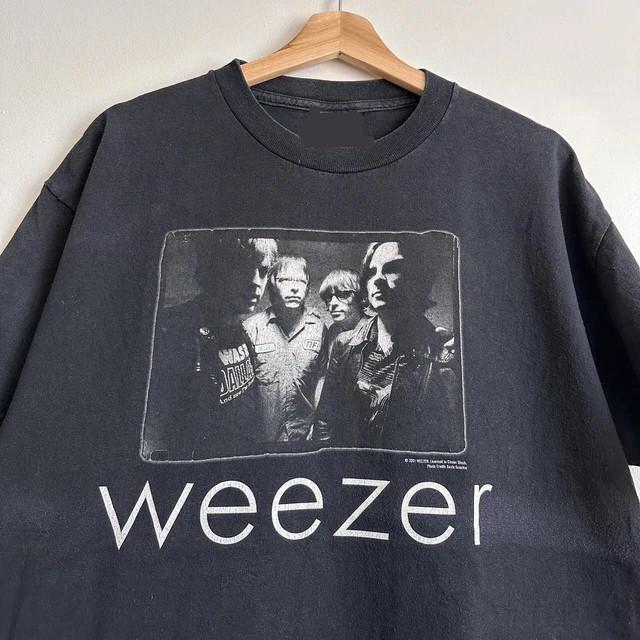 

Reprint Weezer Shirt 90s black short sleeve Unisex T shirt Unisex T-Shirt XXXXL
