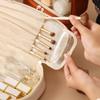 PU Double-Layer Transparent Makeup Bag - Large Capacity, Waterproof, Portable Toiletry Bag for Travel, Multi-Layer Storage