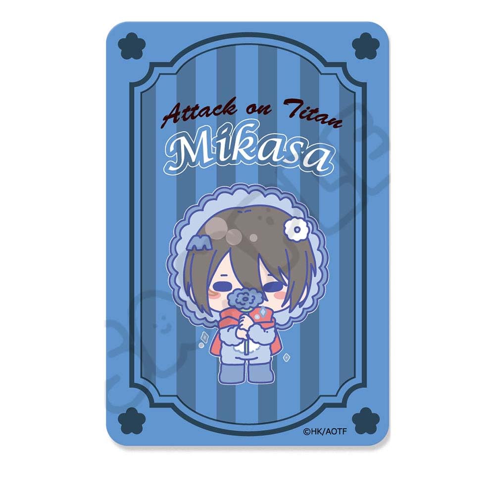 TV Anime On Titan The Final 14 Clear Card Sticker M SB "Attack Season" Vol. [Mikasa]