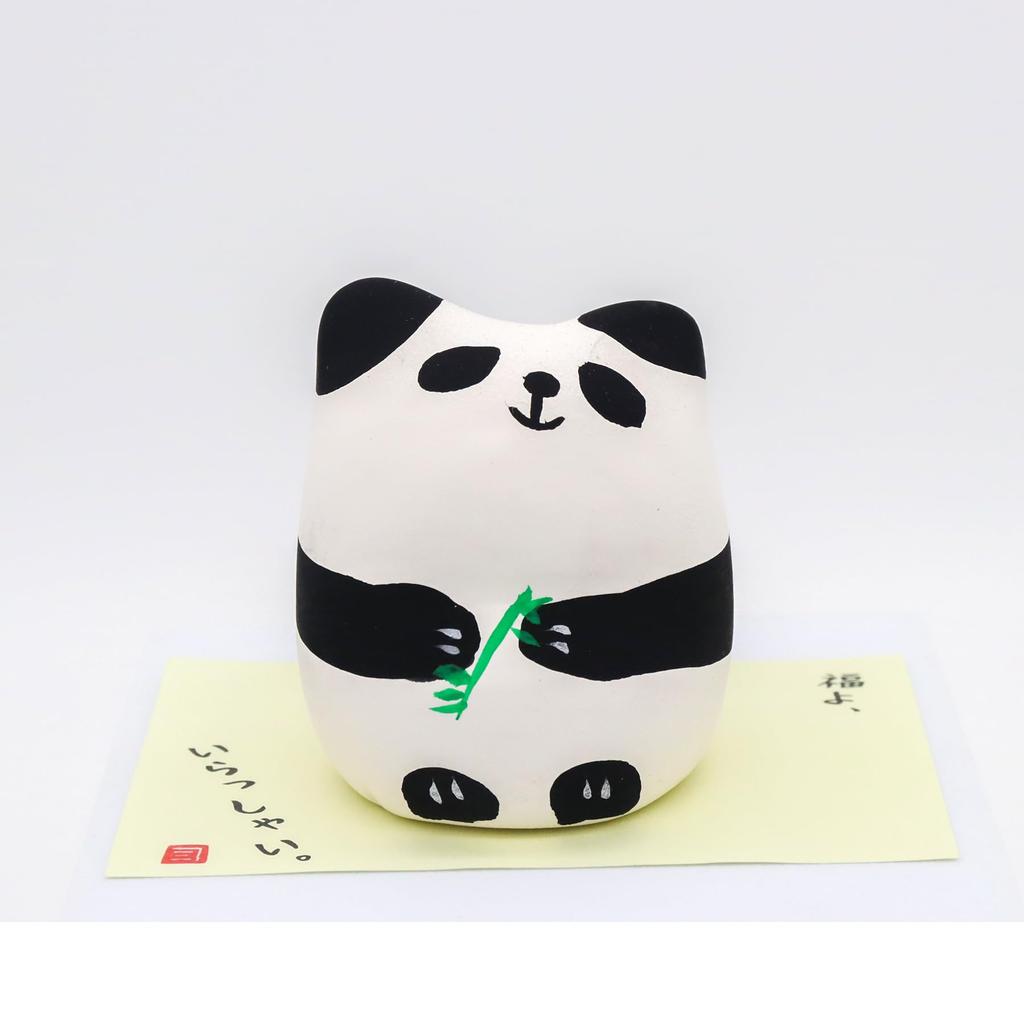 Craftsman House Hokkori Panda Made In Japan (Welcome Fortune) Object,