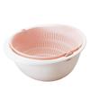 Double  Basket Bowl Washing Kitchen Strainer Noodles Vegetables Fruit