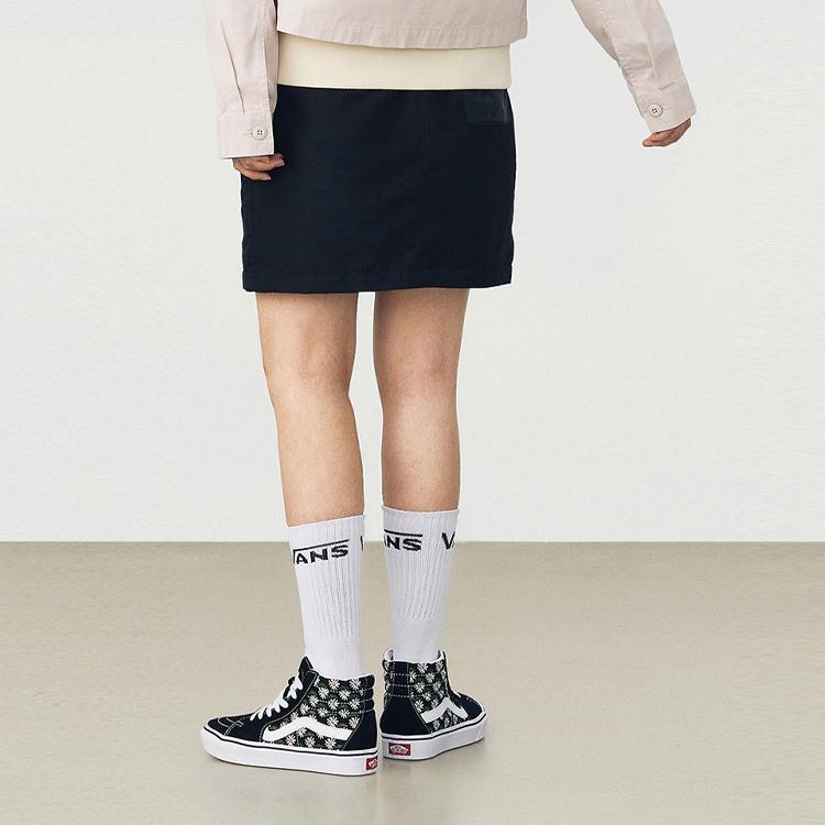 Vans Patchwork Multi-Pocket Fashion Comfortable Sports Casual Skirt Women Skirts Black VN0A54KMBLK