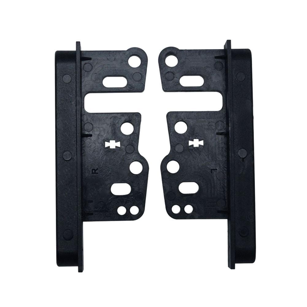 2pcs Stereo Mounting Bracket ABS Black Car DVD Player