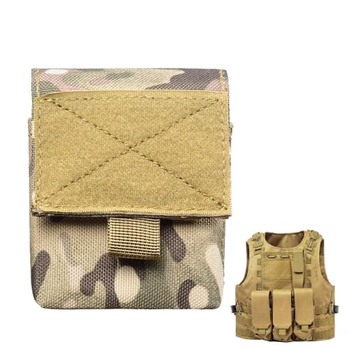 Utility Gadget Pouch, Small Outdoor Pouch, Storage Bag, Document Bag, Camouflage Phone Bag, Outdoor Rock Climbing Adventure Tool Waist Gadget Pouch, M