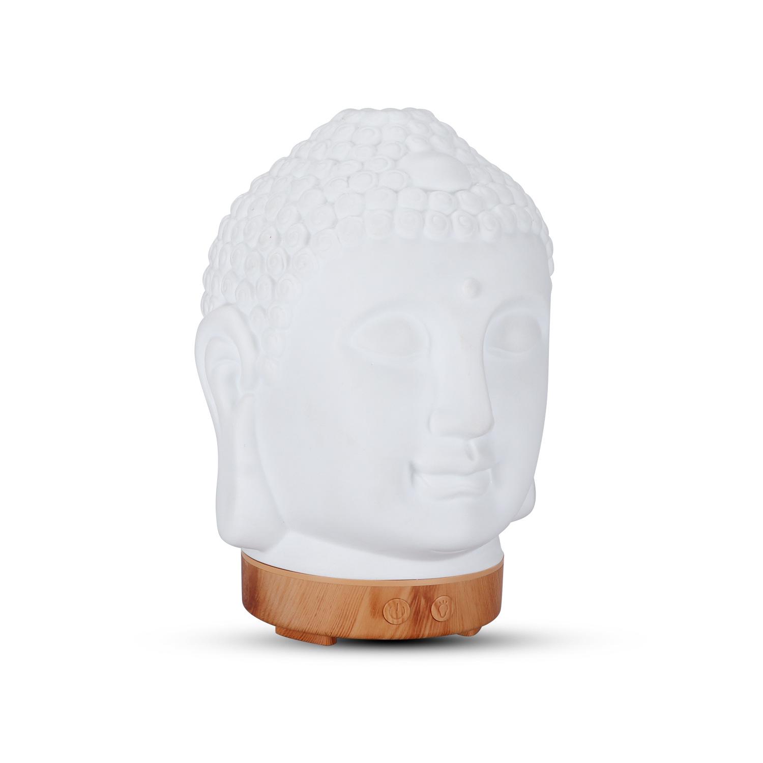 Creative Ceramic Buddha Head Aromatherapy Humidifier and Indoor Air Purifier 5V USB