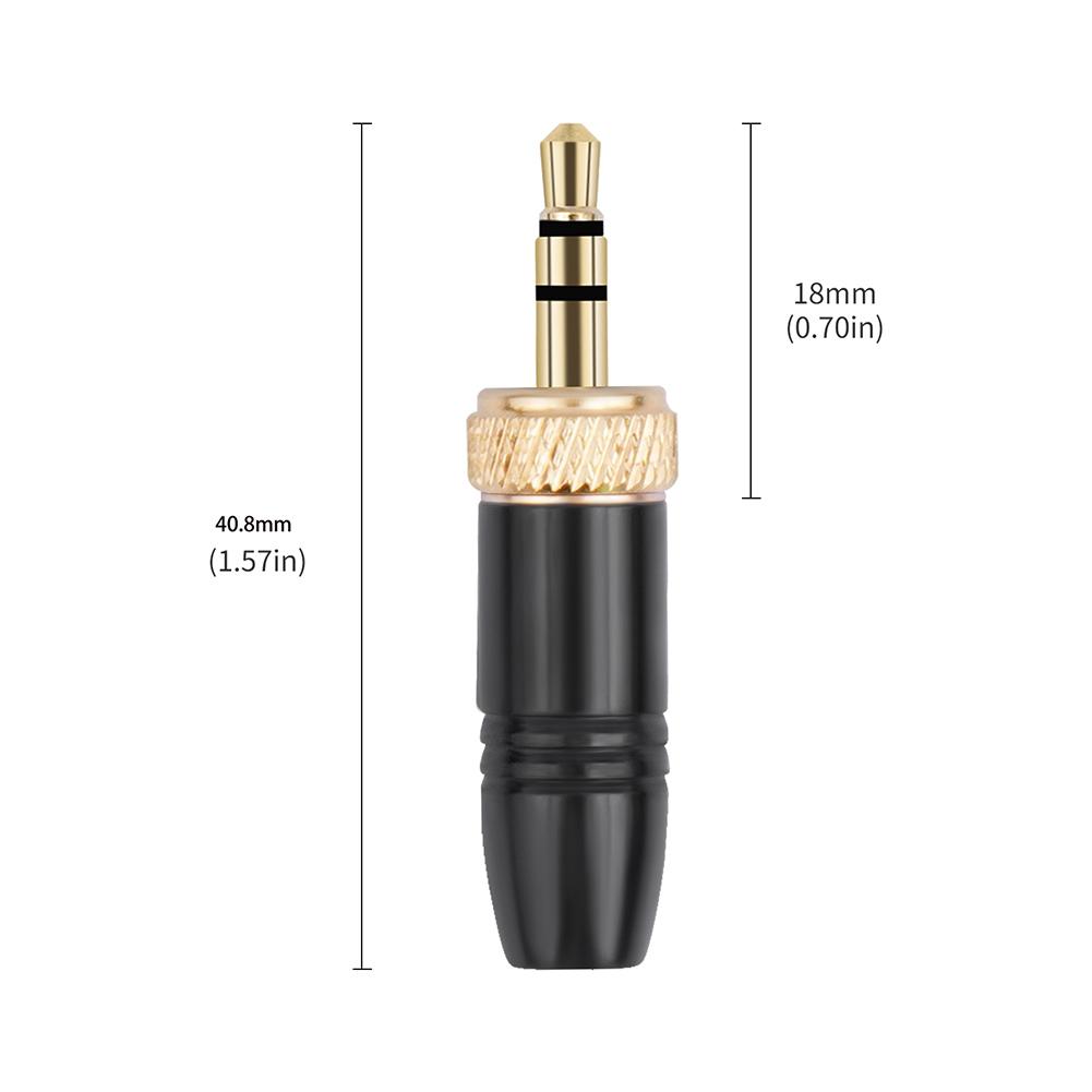 3.5mm Audio Plug with M6 Internal Thread Stereo Headphone Jack Male Plug for Sony UWP-D21 UWP-D22 for Sennheiser MicrophoneGood Product