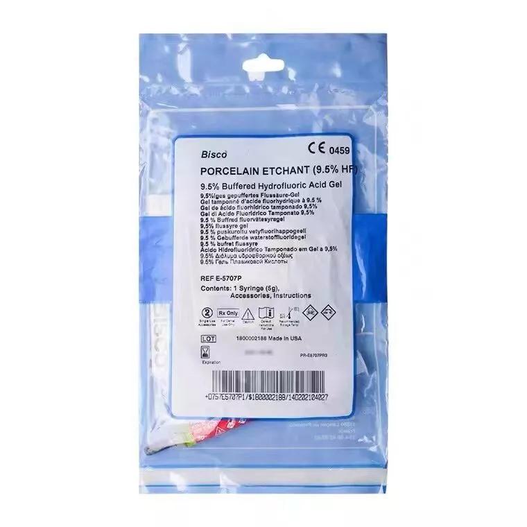 Bisco E-5707P Porcelain Etchant Buffered Hydrofluoric 9.5% Acid Gel 5g MADE IN USA