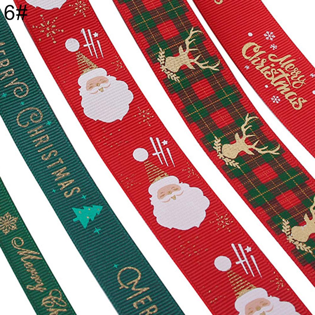 5 Meter 10mm Julgran Snöflinga Mönster Förpackningsband Juldekor