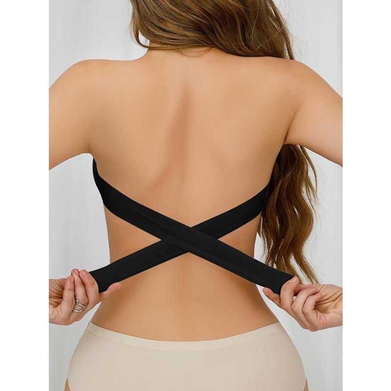 Women's Seamless Strapless Tube  Non-Slip Invisible Wireless Bralette, Multiway Everyday Bra