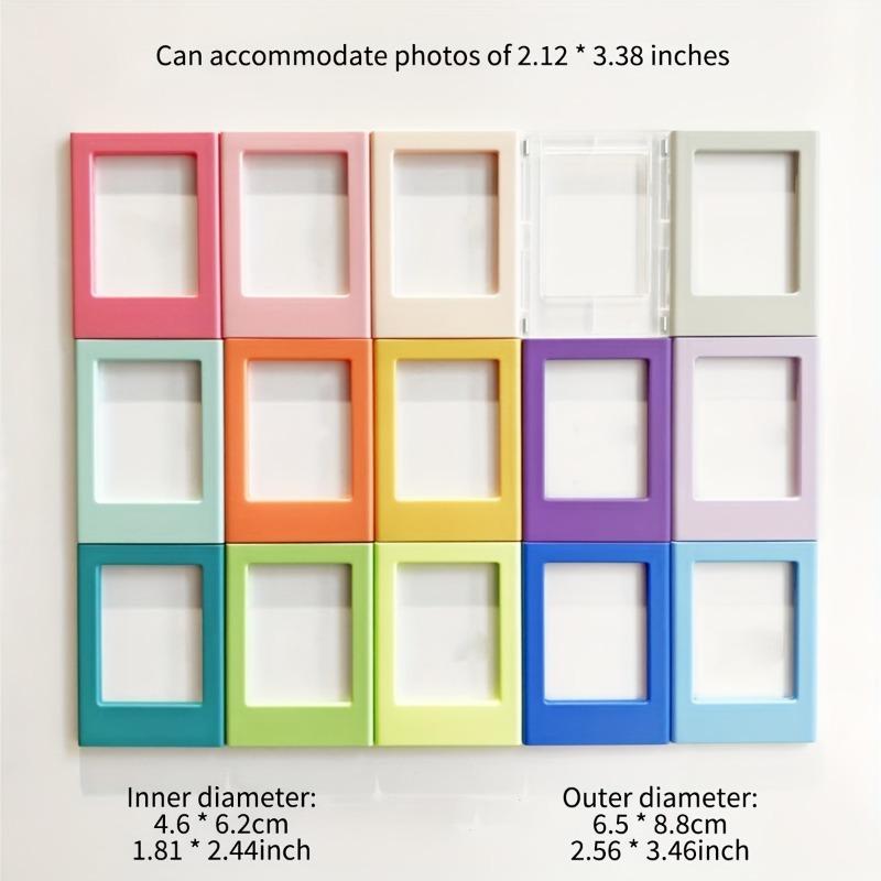 15pcs Magnetic Picture Frames 3-inch for Instax Film Pictures Refrigerator Picture Frame Magnets Displaying Memories Home Decor