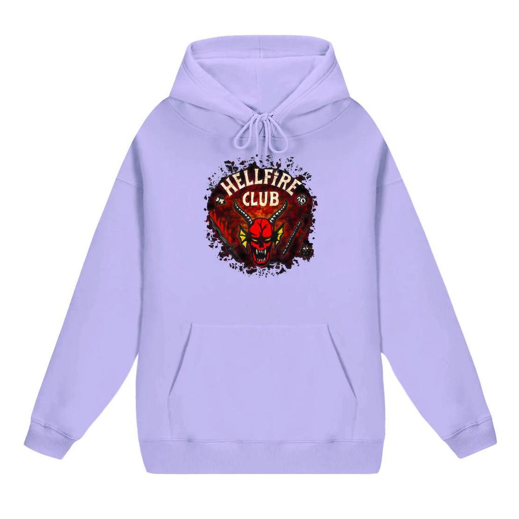 2025 Kids' Stranger Things Hellfire Club Fleece Hoodie for Autumn/Winter