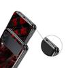 Black Red Ripple Art Hard PC Phone Case For Samsung Galaxy Z Flip 7 6 5 4 Black Cover For Galaxy Z Flip 3 Foldable Fundas Shell