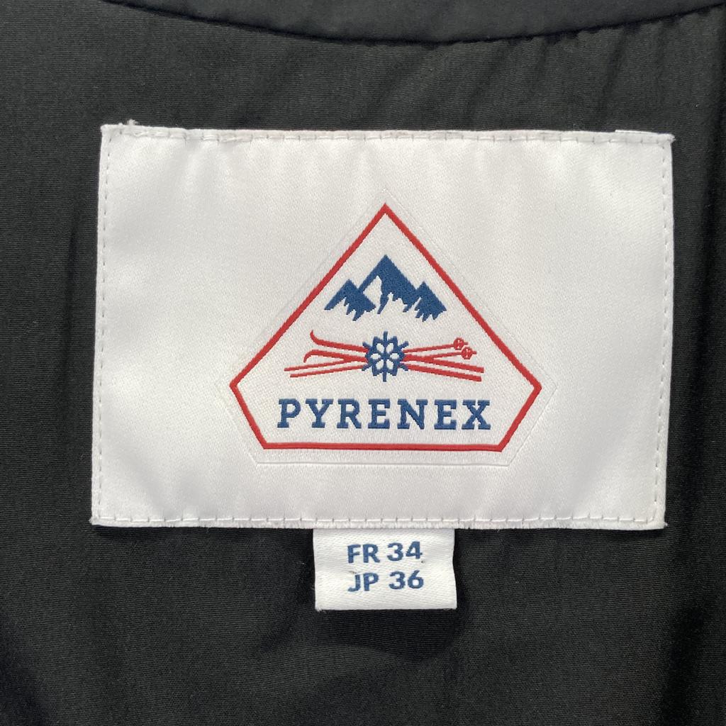 Pyrenex United Arrows Exclusive ARTNEY UA SOFT/Artney Black Polyester Collarless Down Jacket Coat 36 blackUsed