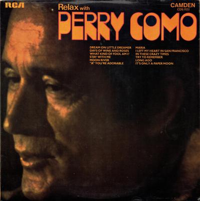 Δίσκος LP PERRY COMO - Relax With Perry Como CDS1123 RCA Camden 1973 UK Jazz Μεταχειρισμένο