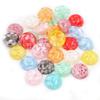 New Fashion 40pcs 12mm Mix Colors Seabed Shell Style Flat Back Resin Cabochon For Bracelet Earrings Accessories