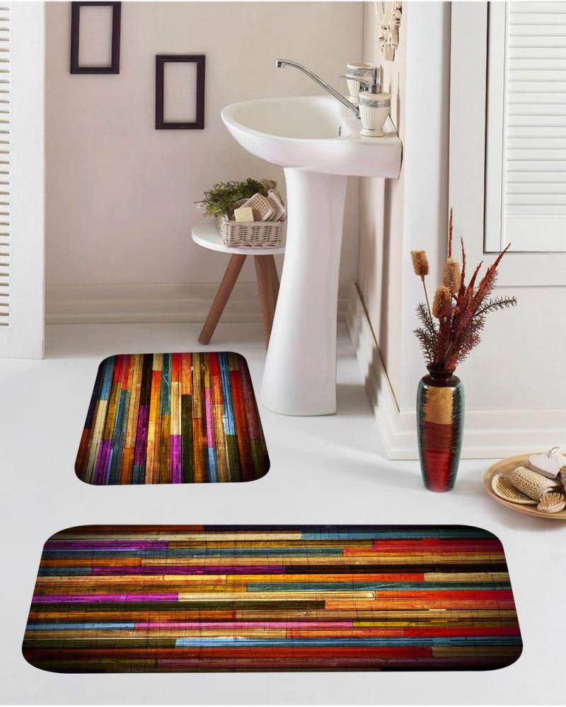 Mosimoso Home BM003 Digital Printed Dot Sole Bath Mat