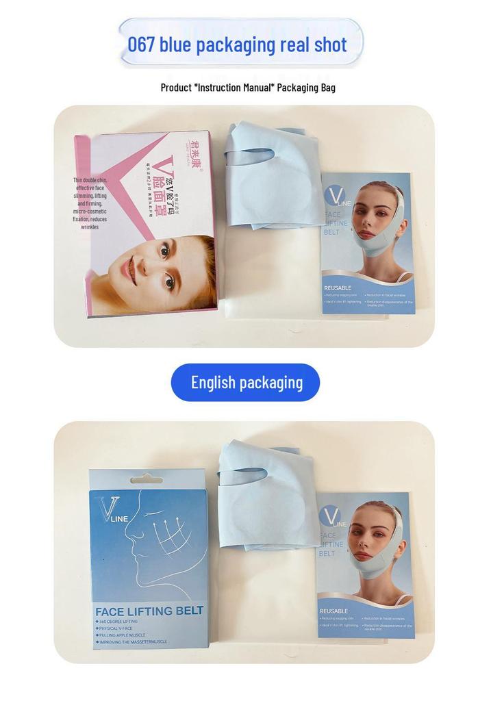 Universal English Face Slimming & Lifting Band - Celebrity Style V-Shape Jawline Enhancer