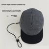 Baseball Cap Peaked Hat Breathable Grid Pattern Uv Protection  Adjustable Gift