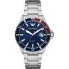 Diver Blue Silver Metal Men's Quartz Watch AR11339