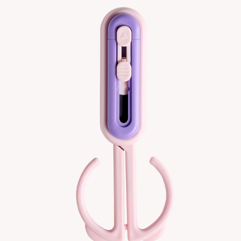 1-in-1 Scissors Express Unpacking Knife Office Household Scissors Teflon Stainless Steel Scissors