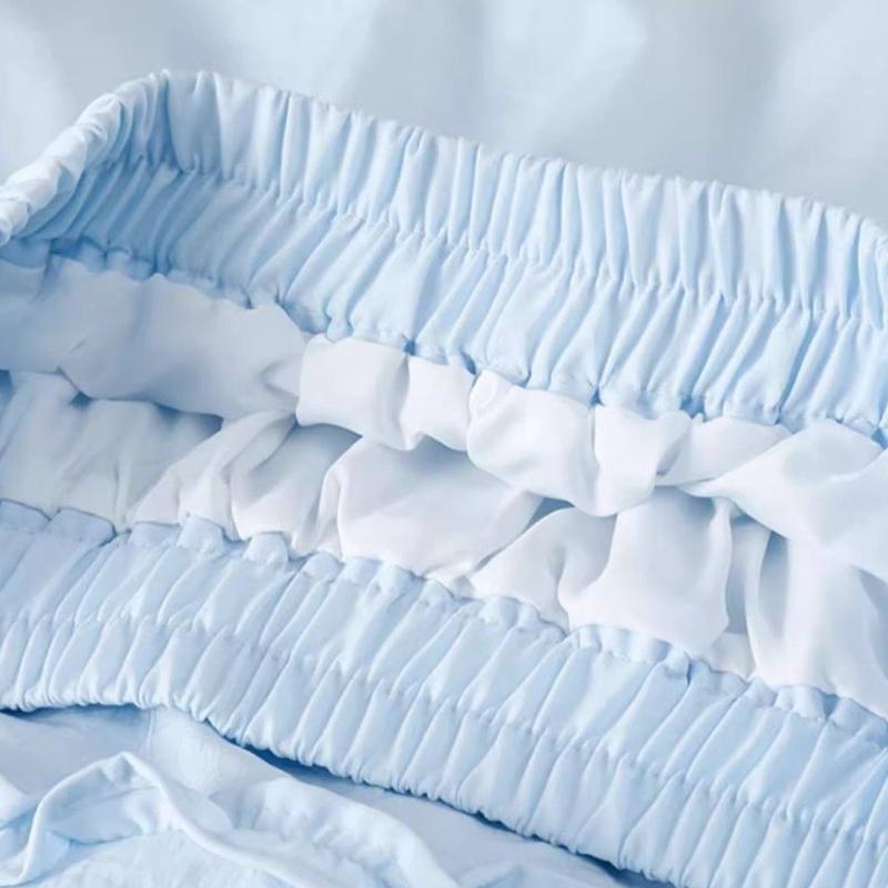 Spring/Summer Balletcore Midi Skirt for Women - Soft Slim-Fit Lace Trim Tiered Cake Skirt