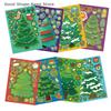 12/24PCS Christmas Tree Make a Face Puzzle Stickers DIY Handicrafts Waterproof Stationery Stickers for Creative Play