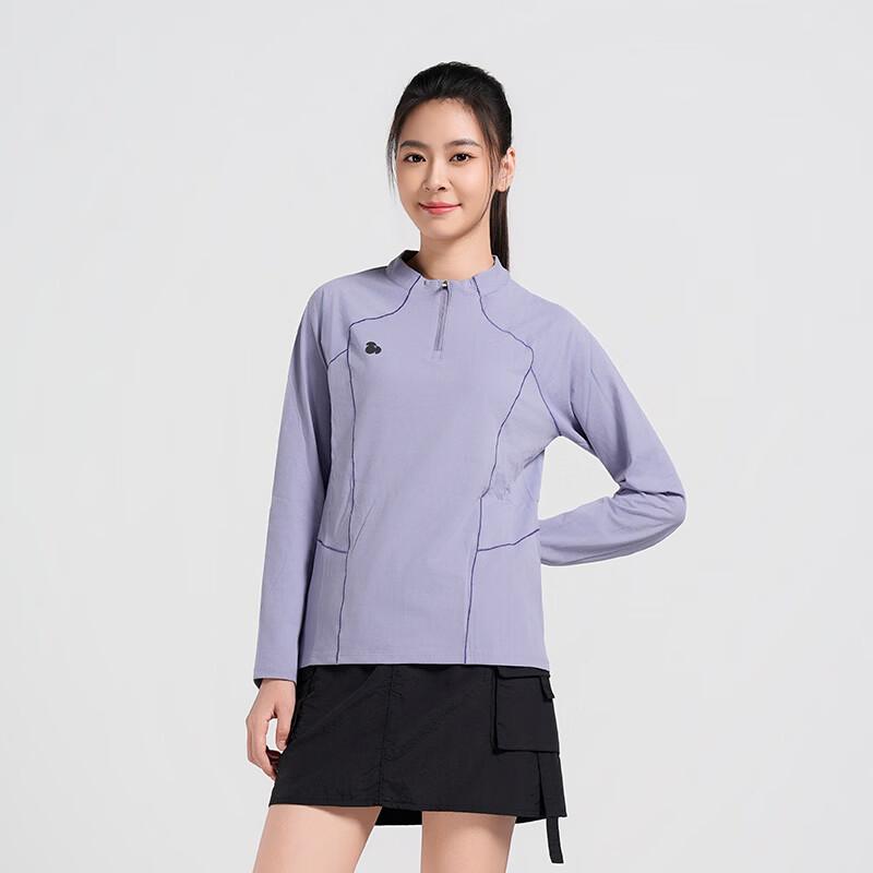 SCALER Women's Outdoor Stand Collar Breathable Long Sleeve T-Shirt