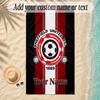 Plaj Havlusu Sheffield United FC Kişiye Özel İsim Metni Kişiselleştirilmiş Yumuşak Havlu Plaj Havuzu İç Mekan Ev Dekorasyonu Hediye