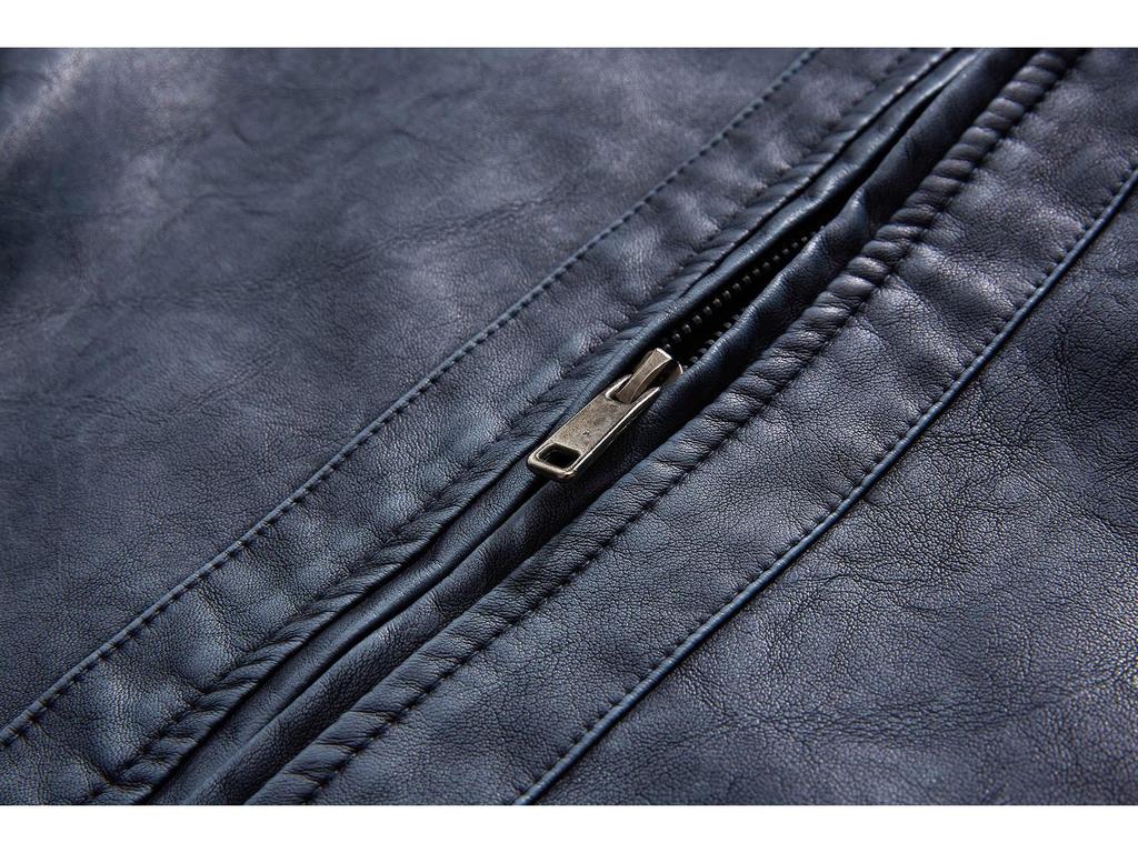 Fourth Generation Men's Leather Jacket - Wash-Faded Style, European Boutique Design, US Sizing