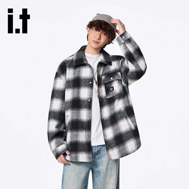Izzue American Retro Plaid Jacket for Men