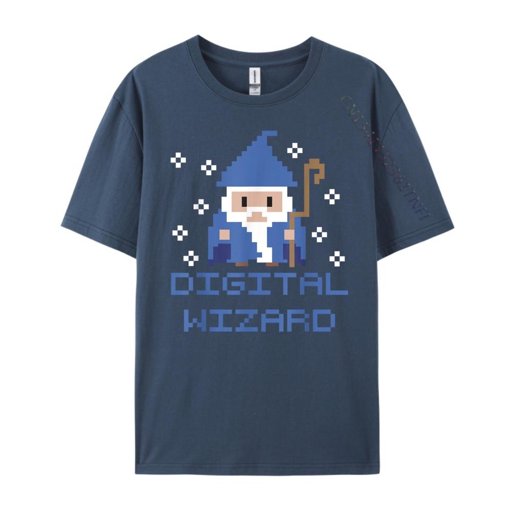 Digital Wizard Tech It Support Computer Gamer Gaming Graphic T Shirts Men Cotton Christmas Shirt Tshirt