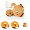 Creative Plush Toy Hamburger Cushion With Pp Cotton Filling For Kids Comfort And Gift