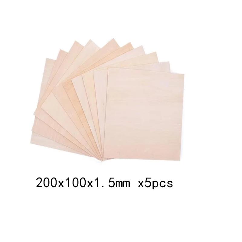 5-20 Stück Balsaholzplatten Furnier 100-300 mm Lang 1 mm/1,5 mm/2 mm/3 mm/4 mm/5 mm/6 mm/8 mm Dick Für Bastel-DIY-Projekt Holzmodellbau