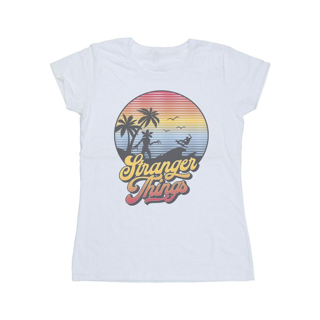 Netflix Womens/Ladies Stranger Things LA Gradient Cotton T-Shirt