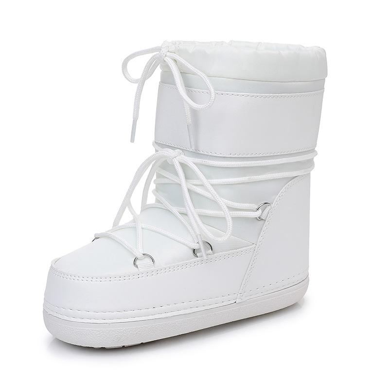 Bottes d'espace Ins Wind Imperméables et Antidérapantes en Tissu Nouvelle Longueur Courte Épaissies Chaudes Neige