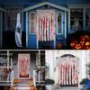 1.65X1M Bloody Handprint Horror Door Curtain for Halloween Party, Scary Haunted House Decoration, Unique Halloween Supplies