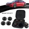 Pacote com 4 Ferramentas de Reparo para VeículosPara Tesla Almofada de Silicone para Elevação com Macaco Ponto Adaptador Para Modelo 3 Modelo Y Modelo S Modelo X Com Bolsa de Armazenamento
