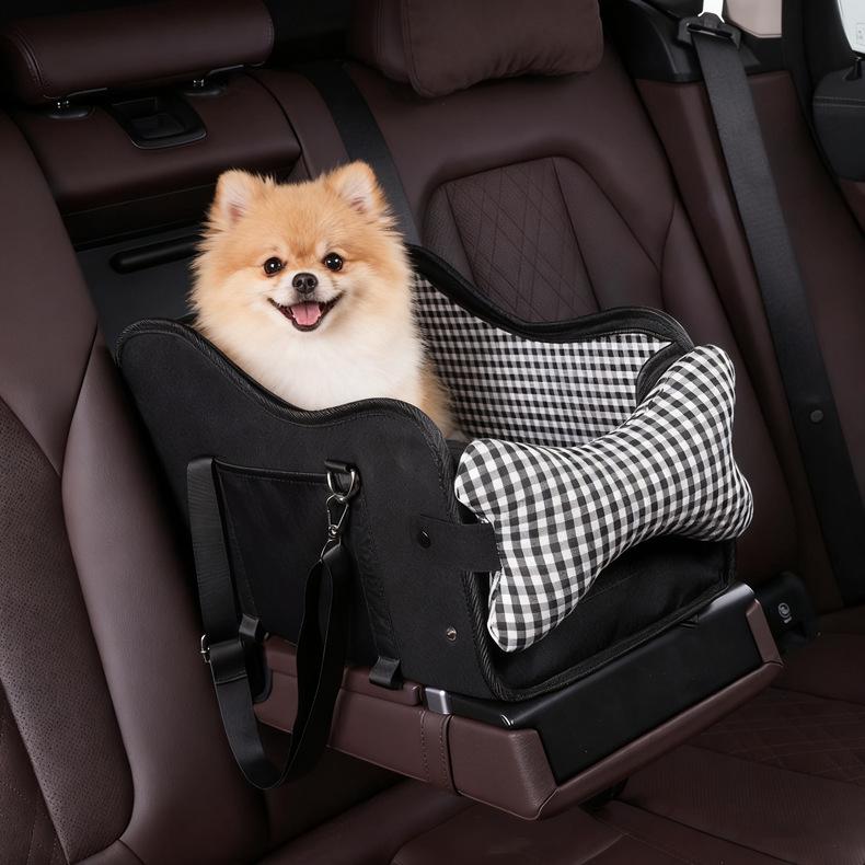 Portable Pet Car Bed & Safety Seat for Dogs and Cats