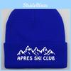 Apres Ski Club Polar Fleece Beanie With Embroidery And Wind Resistance For Cold Weather Sports