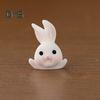 2Pcs Long Lasting New Year Ornaments Handmade Creative Rabbit Zodiac Micro Landscape Ornament