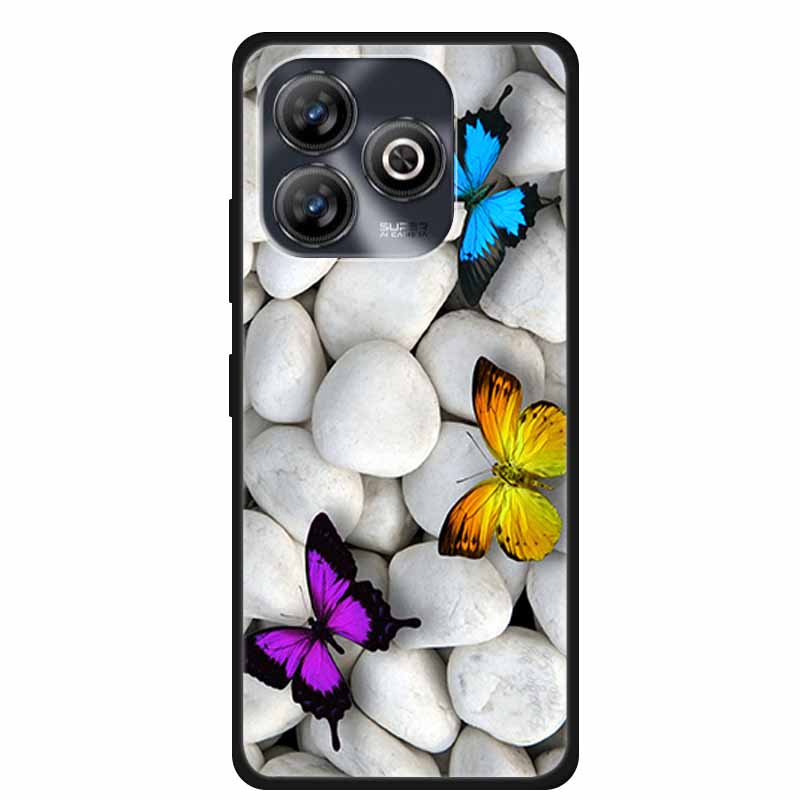 Pro ZTE BLADE A75 4G Pouzdro Zvířata Měkký Silikon TPU Pouzdra na Telefon Zadní Kryt Pro ZTE BLADEA75 Nárazuvzdorný Vlk Ochranný Cool Coque