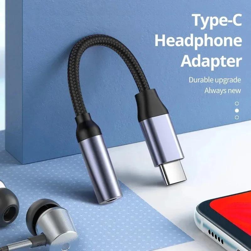 USB Type C To 3.5mm AUX Adapter Cable USB C To 3.5mm Female Headphone Jack Adapter For iPhone 17 16 15 Huawei Xiaomi