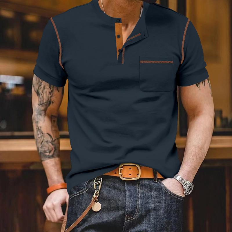 Maglietta Polo da Uomo Estiva Traspirante a Maniche Corte Morbida Comoda Larga Casual Top